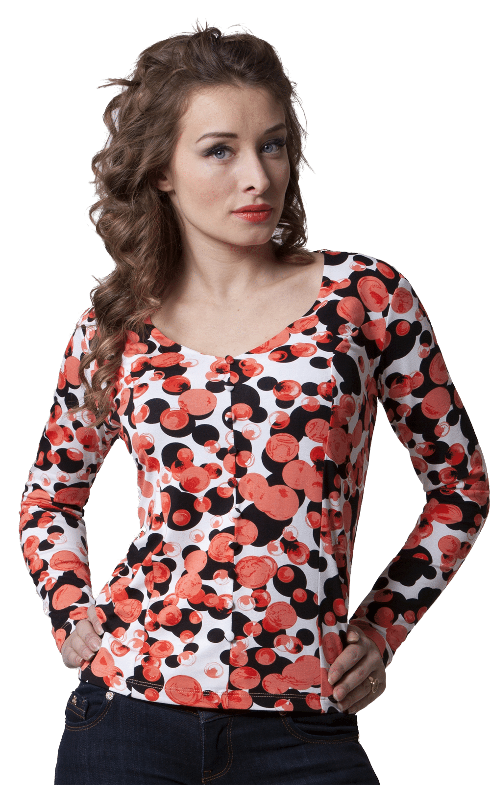 IKDIENAS KOKVILNA džemperis Magnolica