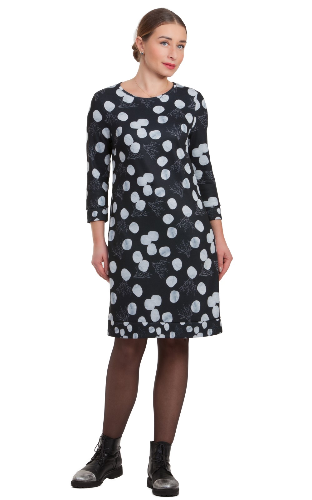 PAVASARA TRIKOTĀŽAS MIDI GARUMA KLEITA BĒŠA KRĀSA Magnolica