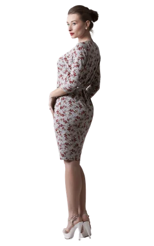 biroja kleita zila krāsa Magnolica