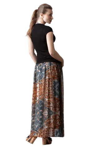 VAKARKLEITA AR sudraba svītraina Magnolica