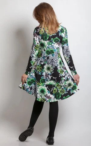 HALATS NO VAFEĻU AUDUMA AR KAPUCI UN JOSTU,ZILNI PELĒKA KRĀSA Magnolica