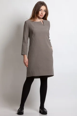 Stilīga īsa jaka,  krāsa pelēki brūna Magnolica