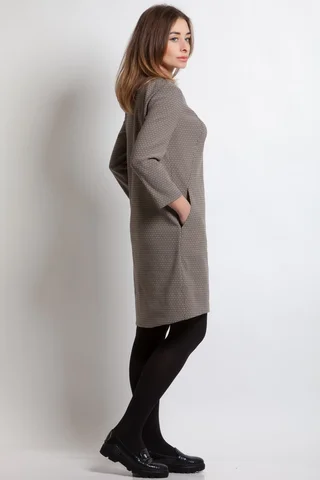 Stilīga īsa jaka,  krāsa pelēki brūna Magnolica