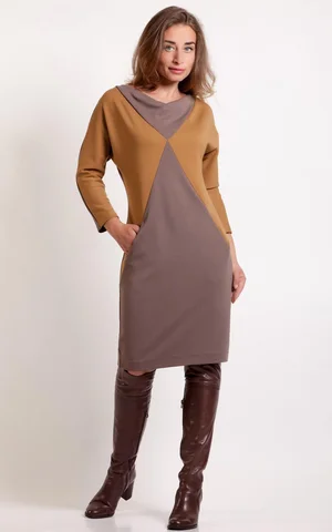 LIETIŠĶA, ELEGANTA KLEITA AR KABATĀM PELĒKA KRĀSA Magnolica