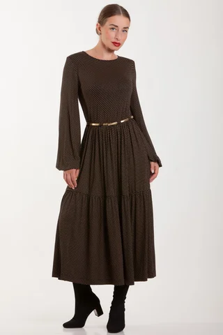 ZALA PAVASARA- VASARAS KLEITA AR ABSTRAKTU PRINTU Magnolica