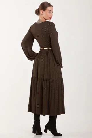 ZALA PAVASARA- VASARAS KLEITA AR ABSTRAKTU PRINTU Magnolica