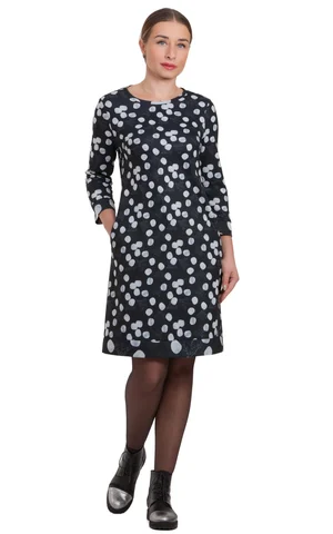 PAVASARA TRIKOTĀŽAS MIDI GARUMA KLEITA BĒŠA KRĀSA Magnolica