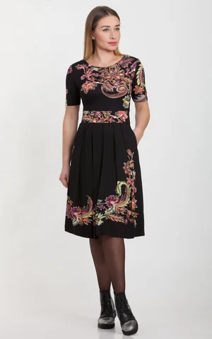 KOŠA MIDI KLEITA AR KABATĀM ZILĀ KRĀSA Magnolica