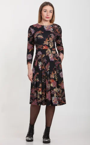 KOŠA MIDI KLEITA AR KABATĀM ZILĀ KRĀSA Magnolica