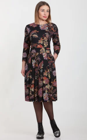 KOŠA MIDI KLEITA AR KABATĀM ZILĀ KRĀSA Magnolica