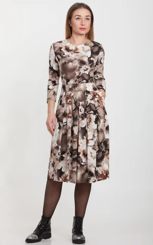 LIELISKA VASARAS KLEITA NO ZĪDAINA TEKSTILA AUDUMA Magnolica